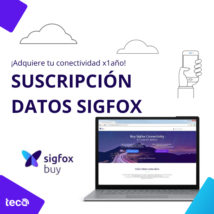 SUSCRIPCIÓN DE DATOS RED SIGFOX  (PLAN ULTRA) x 1 Año